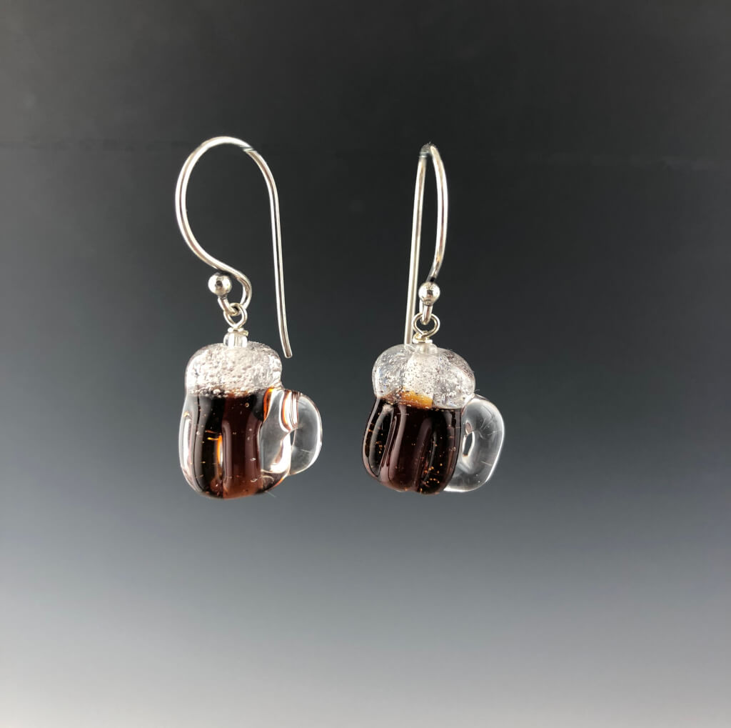 Beer Mug Earrings (Ear Wires)
