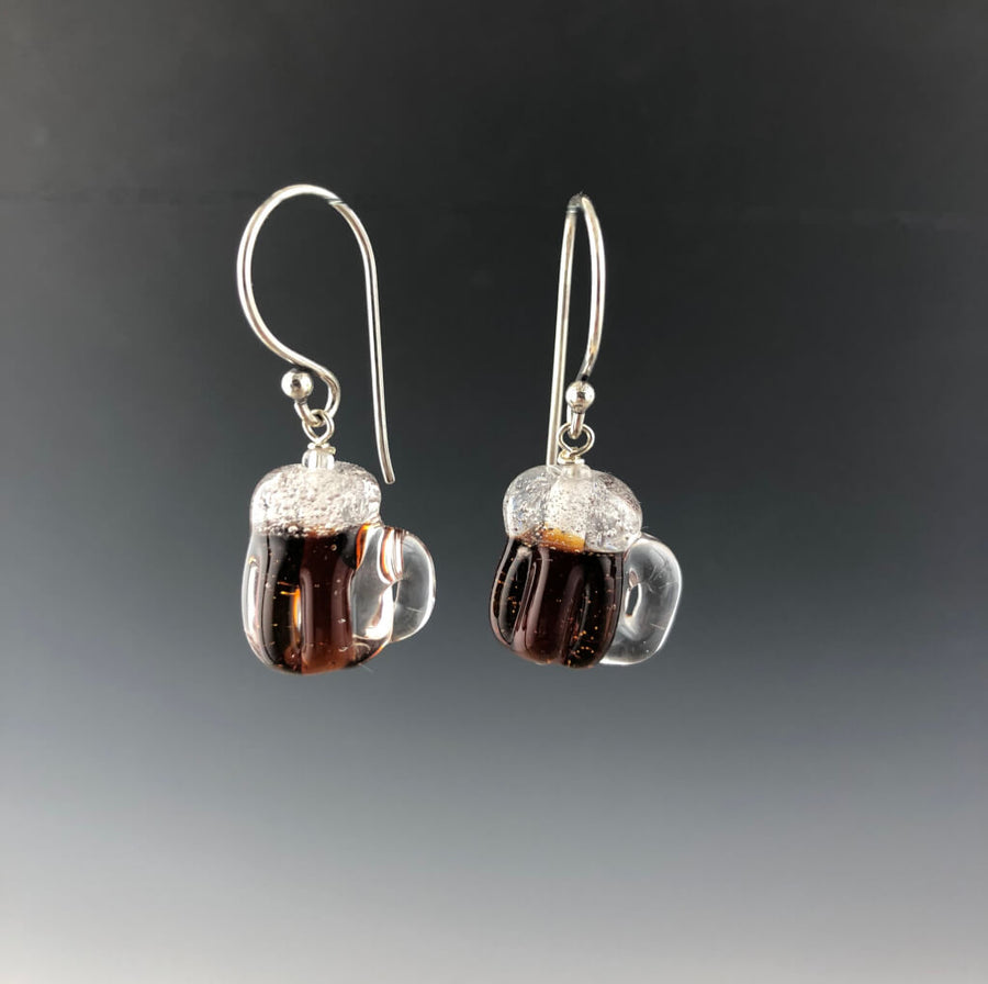 Beer Mug Earrings (Ear Wires)