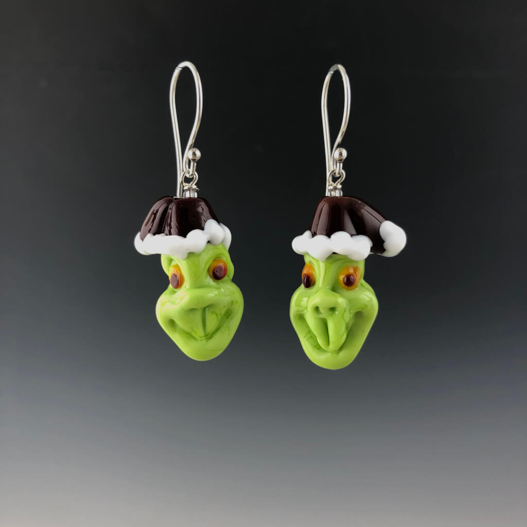 Grinch Earrings (Ear Wires)