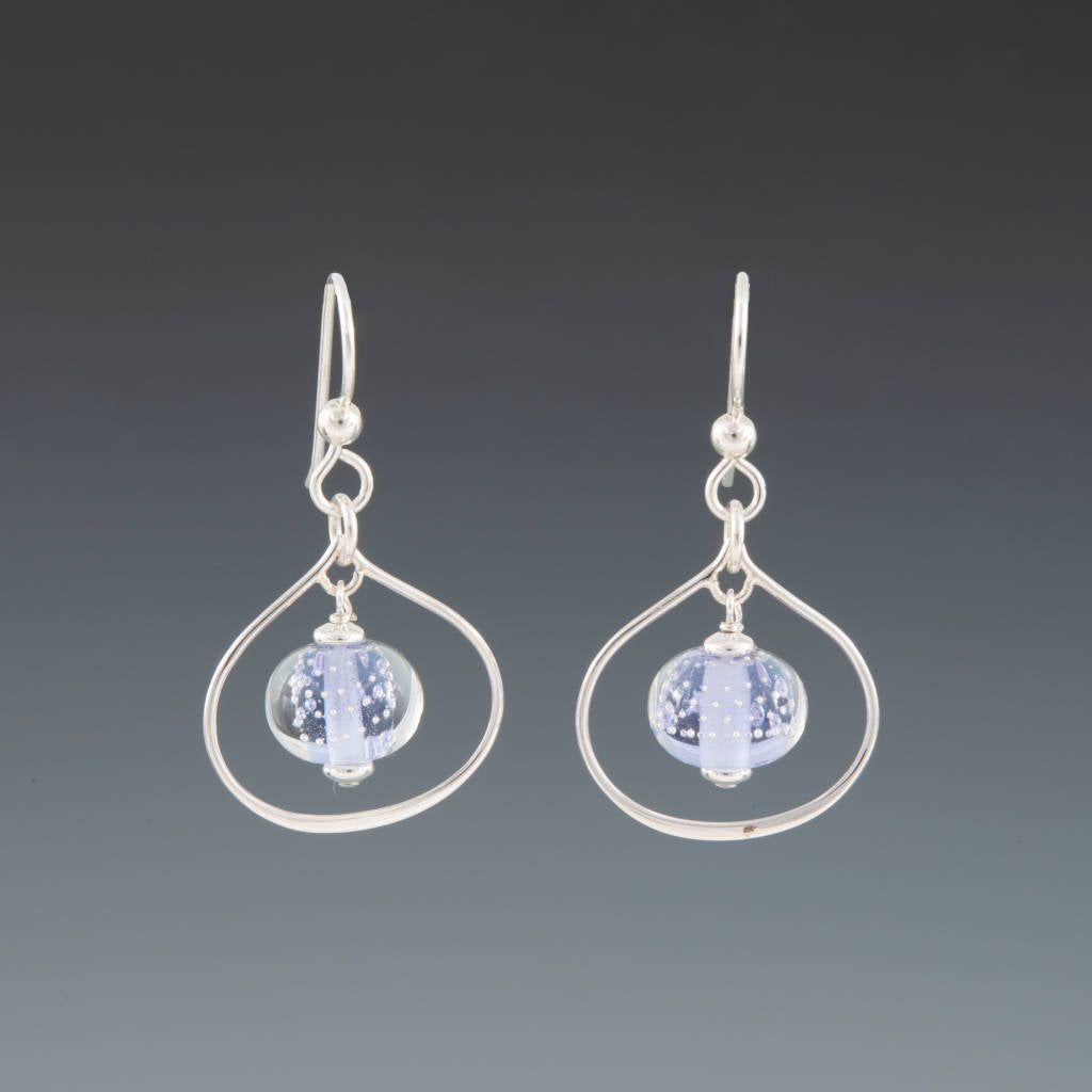 Sparkling Lotus Earrings