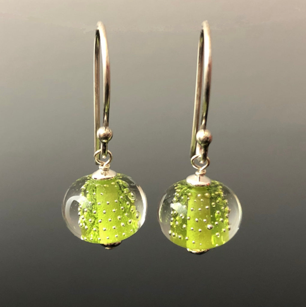 Peridot Sparkling Earrings (Ear Wires) by Becky Congdon